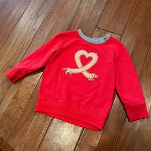 Cat & Jack Heart Shaped Dog Sweatshirt